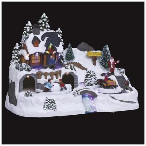 Villaggio Di Natale Trattore Illuminato E Mobile In Cassetta - Con Trasformatore - Foto 1