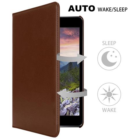 Cadorabo Custodia Per Tablet Compatibile Con Apple Ipad Mini / Mini 2 / Mini 3 In Bruno Fungo - Coperchio Protettivo Con Auto Wake Up, Con Funzione Stand E Chiusura A Fascia Elastica - Foto 2