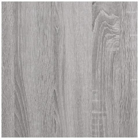 Credenza Grigio Sonoma 80x30x60 Cm In Legno Multistrato - Foto 14