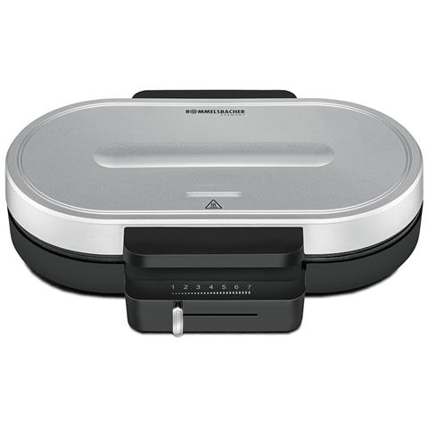 WA 1250 piastra per waffle 2 waffle 1250 W Argento - Foto 1