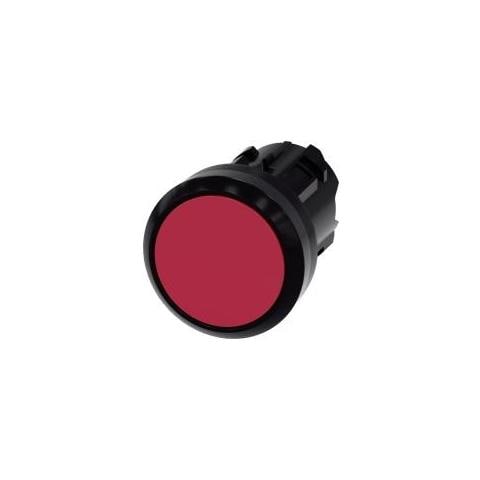 Drucktaster Bettiger Flach, Frontring Kunststoff Rot Sirius Act 3su1000-0ab20-0aa0 1 St. (3su1000-0ab20-0aa0) - Foto 1