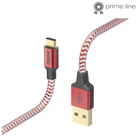 Reflective Usb Kabel 1,5 M Usb 2.0 Usb A Usb C Rot (00201559) - Foto 4