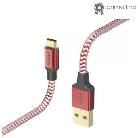 Reflective Usb Kabel 1,5 M Usb 2.0 Usb A Usb C Rot (00201559) - Foto 1