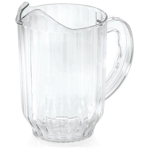 Brocche, Caraffa In Vetro Con Labbro Per Ghiaccio In Policarbonato, 1,8l - Foto 1