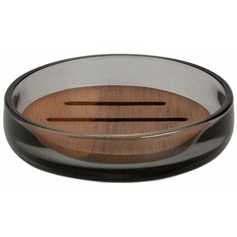 Portasapone Ba73071 Grigio Cristallo Legno Di Acacia - Foto 1