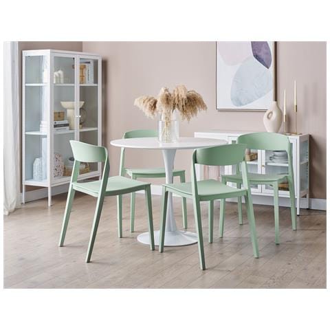 Set Di 2 Sedie Da Pranzo Verde Menta Somers - Foto 1