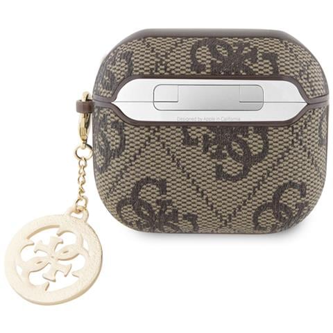 Cover Per Airpods 3 4g Script Con Charm Brillante Ornato Da Strass, Marrone - Foto 2