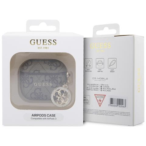 Cover Per Airpods 3 4g Script Con Charm Brillante Ornato Da Strass, Marrone - Foto 3