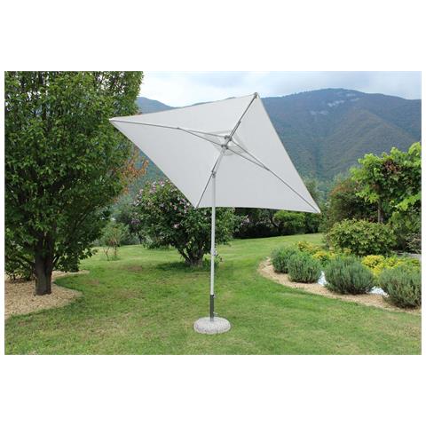 Ombrellone Da Giardino 2x2 Mt Con Palo Pieghevole In Alluminio Tenerife - Beige - Foto 1