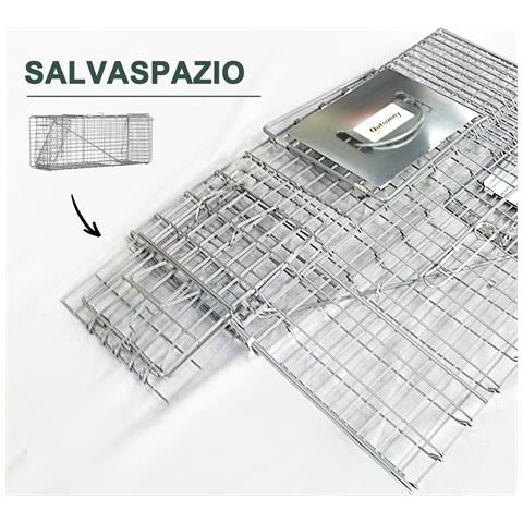 Trappola Per Ratti, Topi E Nutrie Pieghevole In Acciaio - Foto 5