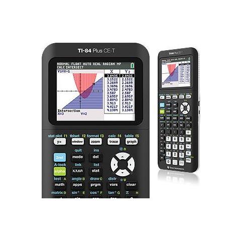 Ti-84 Plus Ce-t - Grafiktaschenrechner - Usb - 10 Stellen + 2 Exponenten - Batterie - Foto 1