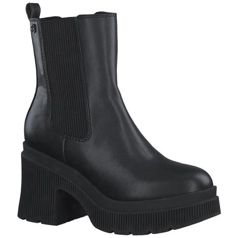 Black Casual Closed Booties Stivaletti Sintetico E Tessile Scarpe Donna Nero Eu 36, 5-25443-29 007 - Foto 2
