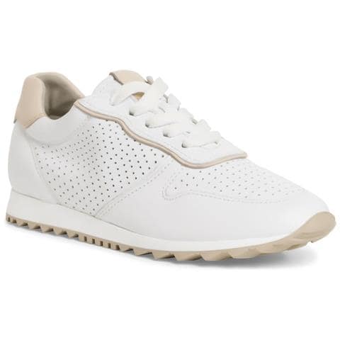 Leisure Trainers White Sneakers Pelle Scarpe Donna Bianco Eu 40, 1-23614-42 100 - Foto 1