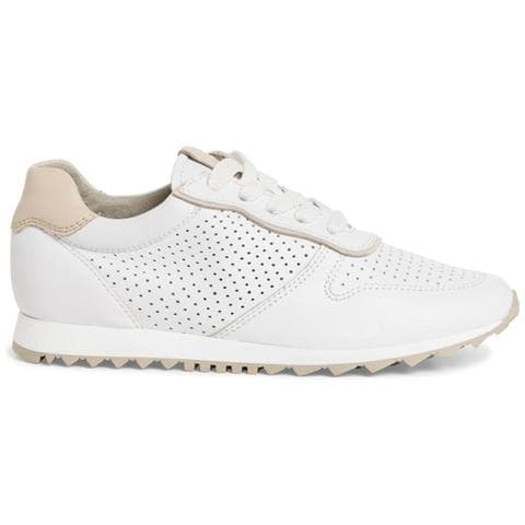 Leisure Trainers White Sneakers Pelle Scarpe Donna Bianco Eu 40, 1-23614-42 100 - Foto 2