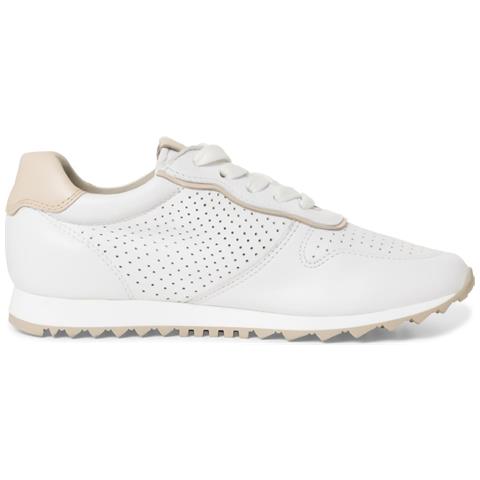 Leisure Trainers White Sneakers Pelle Scarpe Donna Bianco Eu 40, 1-23614-42 100 - Foto 3