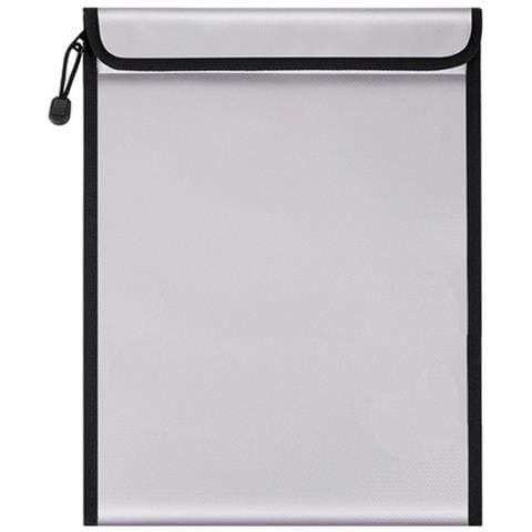 Borsa Portadocumenti Ignifuga Argentata - Custodia Sicura Per Documenti Importanti - Foto 1