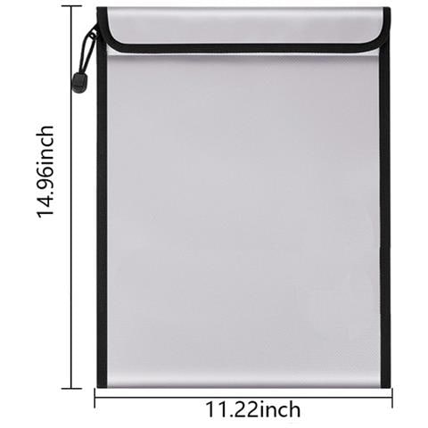 Borsa Portadocumenti Ignifuga Argentata - Custodia Sicura Per Documenti Importanti - Foto 6