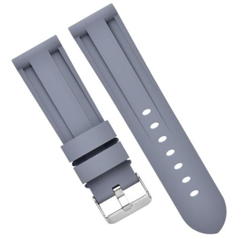 Cinturino Per Orologio In Silicone Per Panerai Luminor Marina Grey 24 Mm - Foto 1