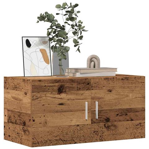 Armadietto Da Parete Legno Antico 80x39x40 Cm In Truciolato - Foto 1