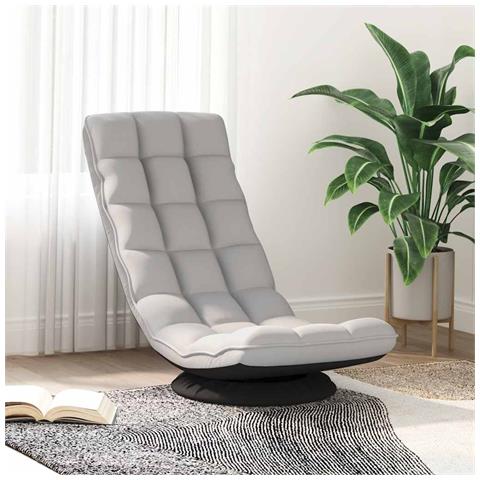 Sedia Da Terra Girevole Grigio Nuvola 70x51x79 Cm In Tessuto - Foto 3