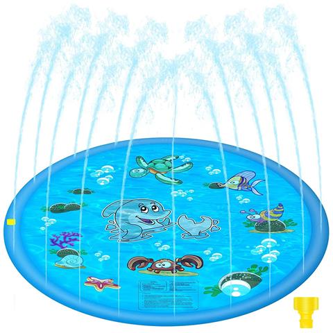 Splash Pad. Giocattolo Gonfiabile Con Irrigatore D'acqua Per Giocare. Diametro Di 150 Cm. Design Di Animali Acquatici. - Foto 1