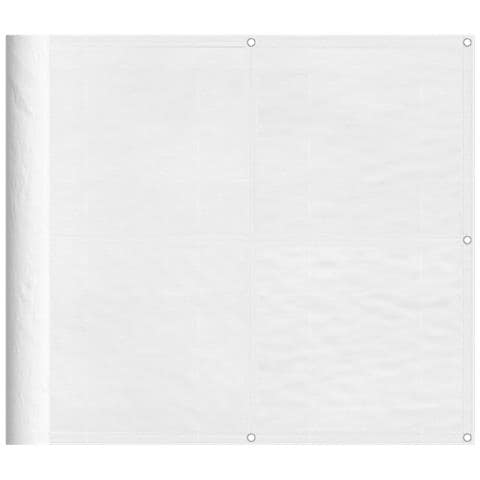 Paravento Da Balcone Bianco 90x700 Cm 100% Poliestere Oxford - Foto 2