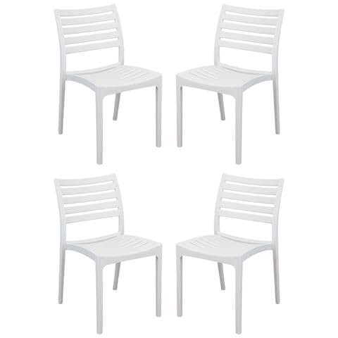 Zule - Set 4 Sedie Polipropilene Impilabile - Foto 1