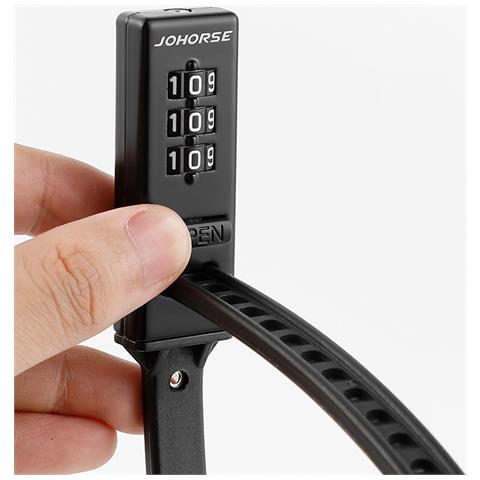 Lucchetto Per Cavo Bici, Lucchetto Combinato Resettabile Black - Foto 2