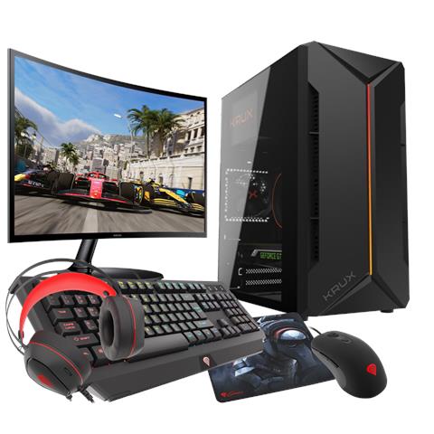 Kit Gaming RGB Ryzen 5 5600G RAM 32GB RX VEGA SSD 1TB WIFI LCD 24 W11 Pro - Foto 1