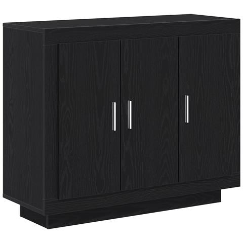 Mobile TV  Nero Rovere 92x35x75 cm in Legno Ingegnerizzato - Foto 1