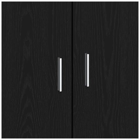 Mobile TV  Nero Rovere 92x35x75 cm in Legno Ingegnerizzato - Foto 9