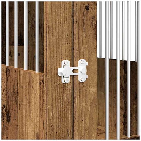 Gabbia Cani da Arredamento Legno Antico Legno Multistrato - Foto 9