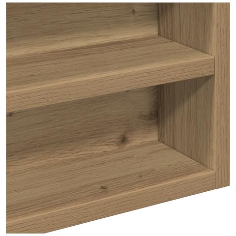 Cabinet Vitrine  in Rovere Artigianale 60x8,5x58 cm in Legno Ingegnerizzato - Foto 9