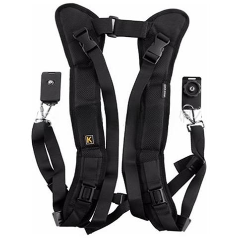 Tracolla Doppia Professionale Per Fotocamera Reflex Digitale - Trasporta Due Fotocamere In Modo Sicuro E Confortevole - Foto 1
