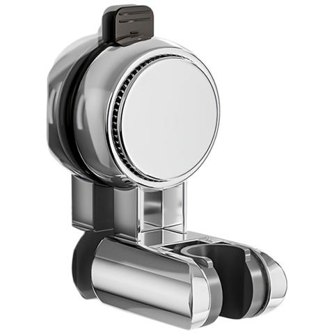 Supporto Per Soffione Doccia A Ventosa Senza Foratura - Regolabile E Rimovibile Silver - Foto 1