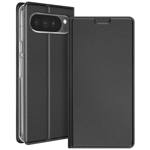 Custodia A Libro Per Google Pixel 10 Pro Xl Con Portacarte Serie Skin Pro, Nero - Foto 2