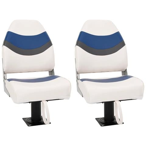 Set Sedile da Barca Pieghevole 4 pz con Schienale Alto - Foto 1