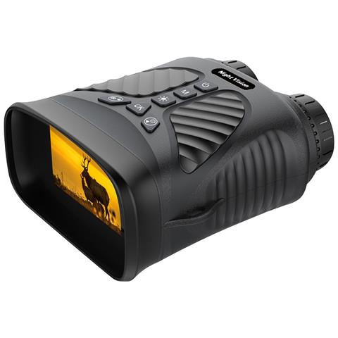 Binocolo Digitale Portatile 2.5k Uhd Per Visione Notturna Con Zoom 4x E rarossi, Ideale Per Attività All'aperto Black - Foto 2