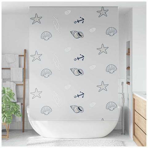 Tenda a Rullo Doccia 160x240 cm Larghezza Tessuto 156 cm - Foto 2