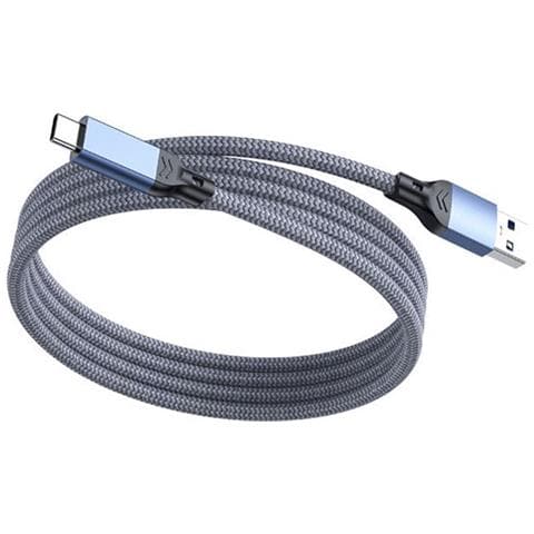 Cavo Usb 3.2 Type-c: Trasferimento Dati Ad Alta Velocità 10gbps E Ricarica Rapida 60w Blue + Grey 5 M - Foto 2
