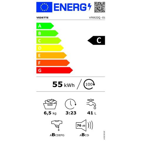 Lavatrice Top 6,5 Kg 1200 Giri/min - Vt6522q - Foto 2