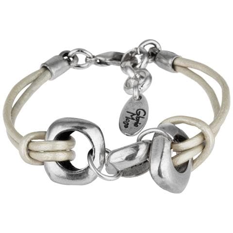 Bracciale In Pelle Argento Dimas - Foto 1
