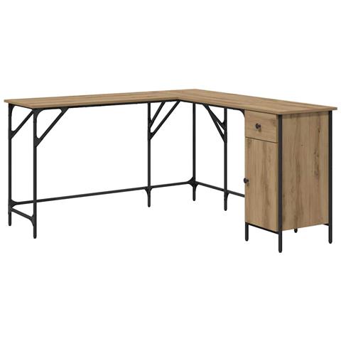 Scrivania Rovere artigianale 141 x 141 x 75 cm - Foto 1