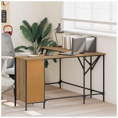 Scrivania Rovere artigianale 141 x 141 x 75 cm - Foto 2