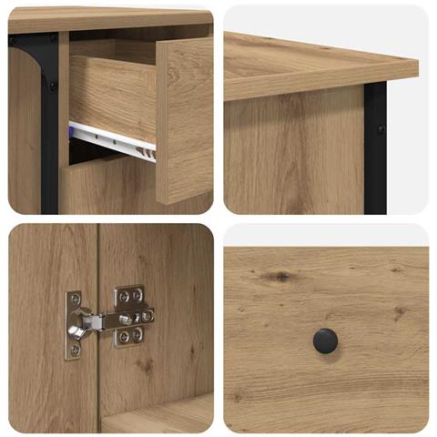 Scrivania Rovere artigianale 141 x 141 x 75 cm - Foto 9