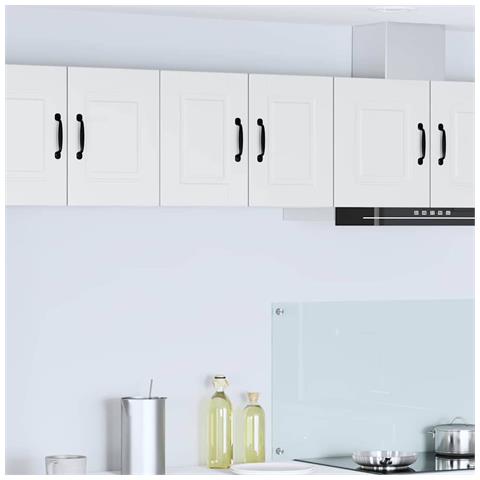 Pensile cucina 2 pcs Bianco 30 x 31 x 40 cm Legno multistrato - Foto 2