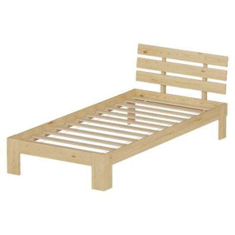 Letto In Legno Con Testiera 90x190cm Finn - Foto 1