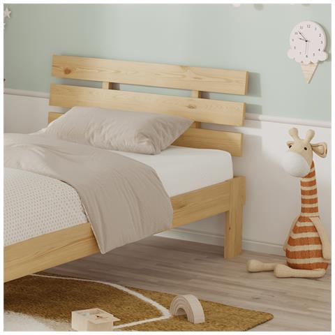 Letto In Legno Con Testiera 90x190cm Finn - Foto 5