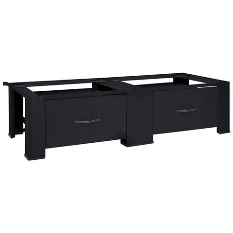 Pedestallo per Lavatrice 2 pcs Nero 127 x 54,5 x 32,5 cm - Foto 1