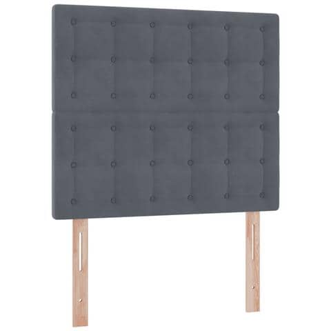 Letto con contenitore e materasso Grigio scuro 90 x 190 cm - Foto 9
